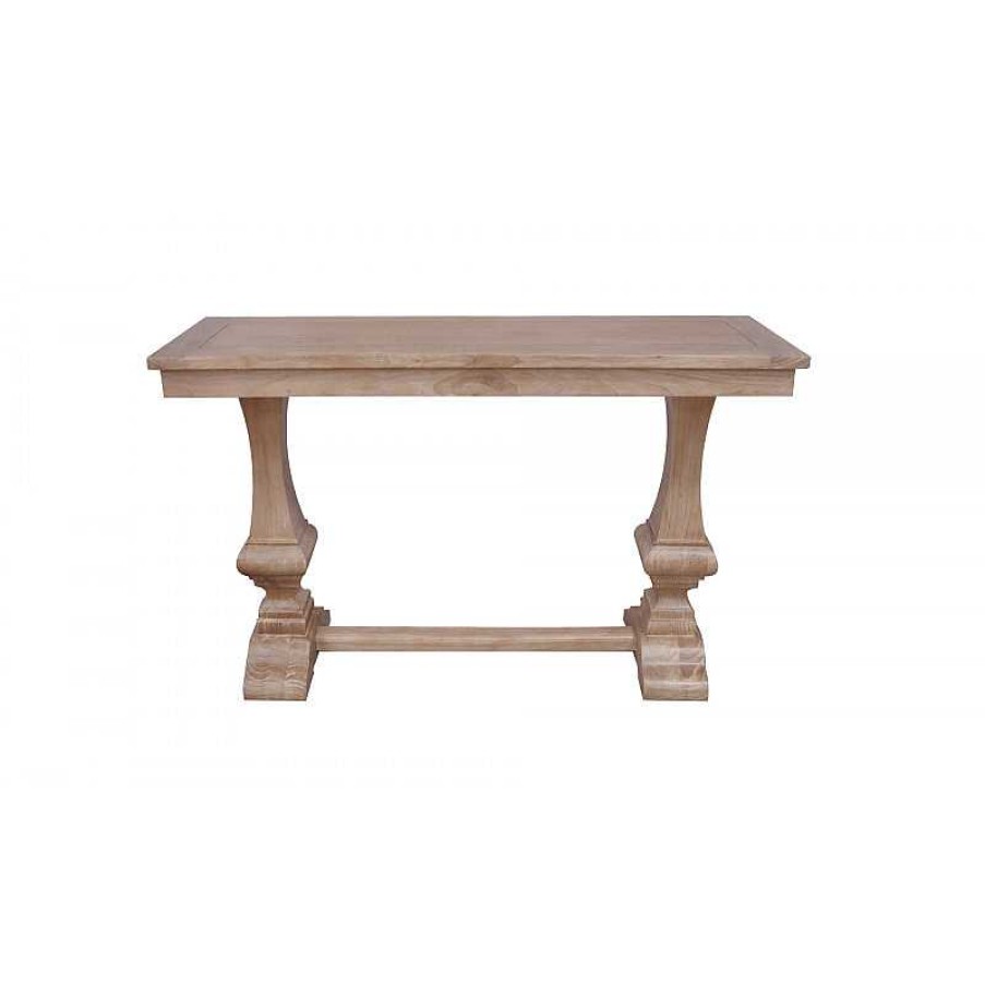 Salon meubles moss | Console Monast Re Bois Massif - Avignon 130Cm Bois Clair 1