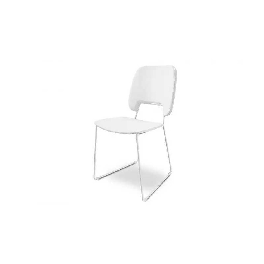 S Jour meubles moss | Chaise Design Simili Pied M Tal Color - Wainaku Blanc