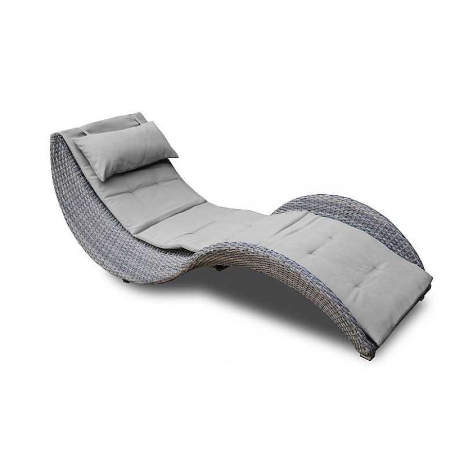 Jardin meubles moss | Chaise Longue De Jardin Design - Lorenza Gris