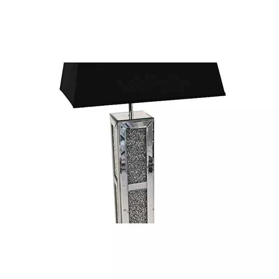 D Coration meubles moss | Lampadaire Noir Socle Miroir - Manihi