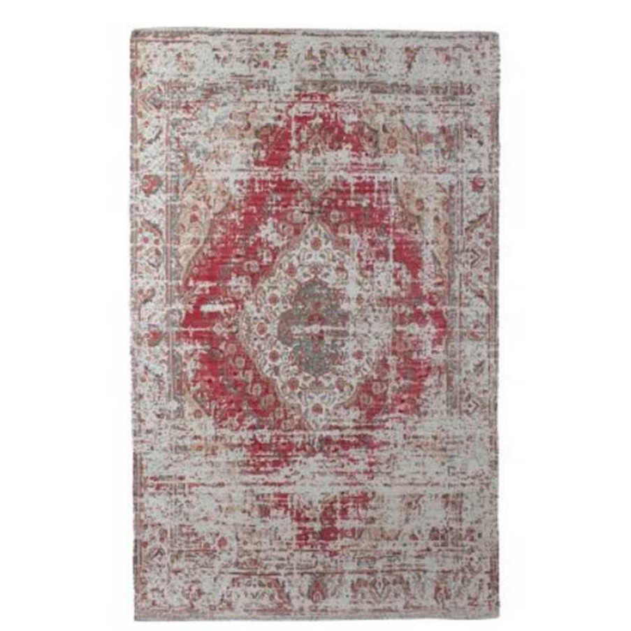 Salon meubles moss | Tapis Vintage 160Cmx200Cm - Mumbai Rouge