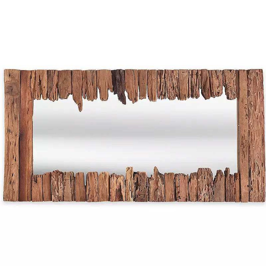 Salon meubles moss | Miroir Avec Ses Contours En Bois - Jura 145Cm