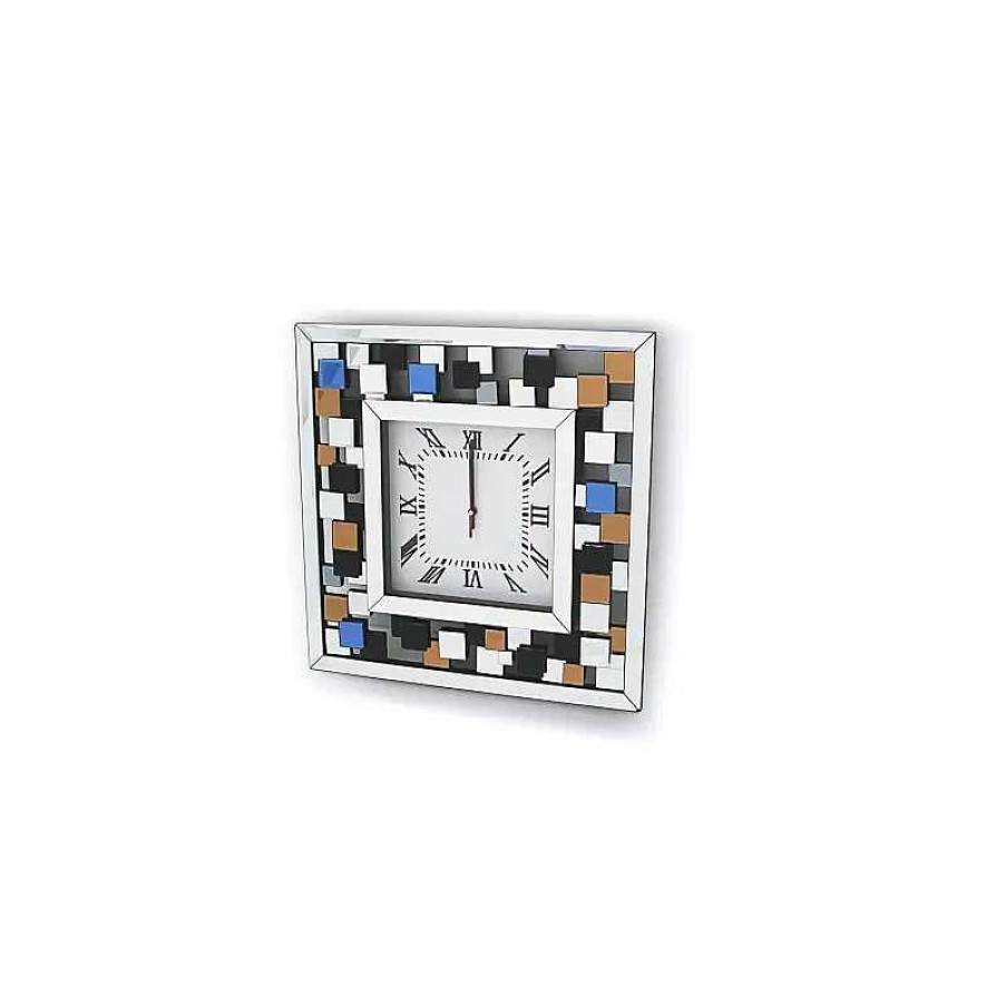 D Coration meubles moss | Horloge Multicolore - Mona