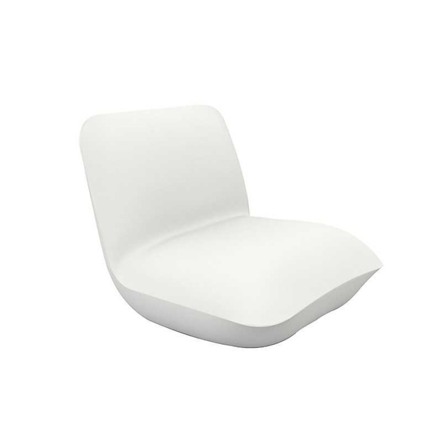 Jardin meubles moss | Fauteuil Contemporain En Poly Thyl Ne Design Vondom - Pillow Blanc