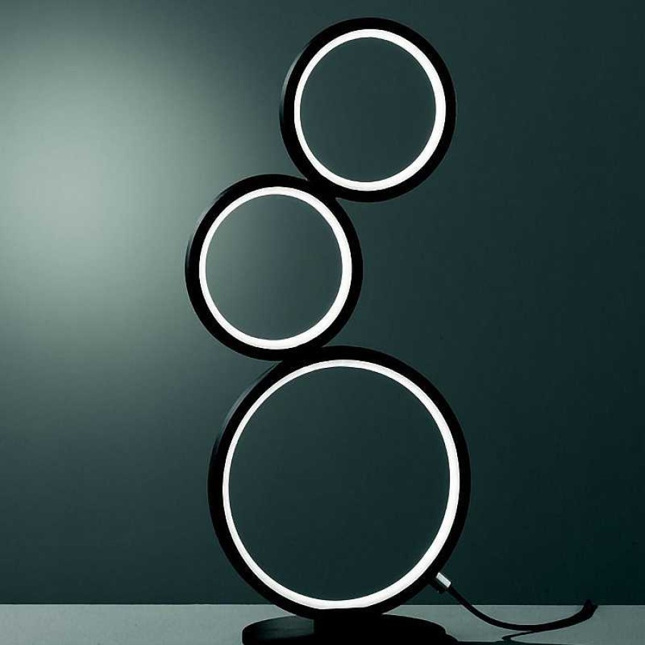 D Coration meubles moss | Lampe Poser Design En M Tal Noir Mat - Rondo