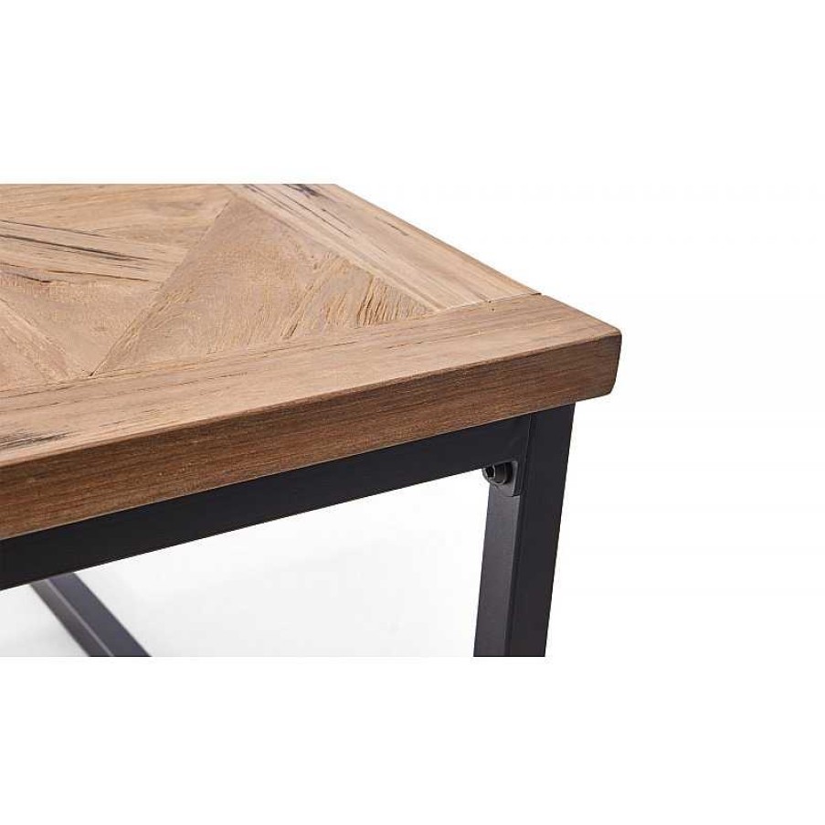 Salon meubles moss | Table Basse Rectangulaire Style Industriel En Bois - Kingdom 120X70 Bois Clair 1