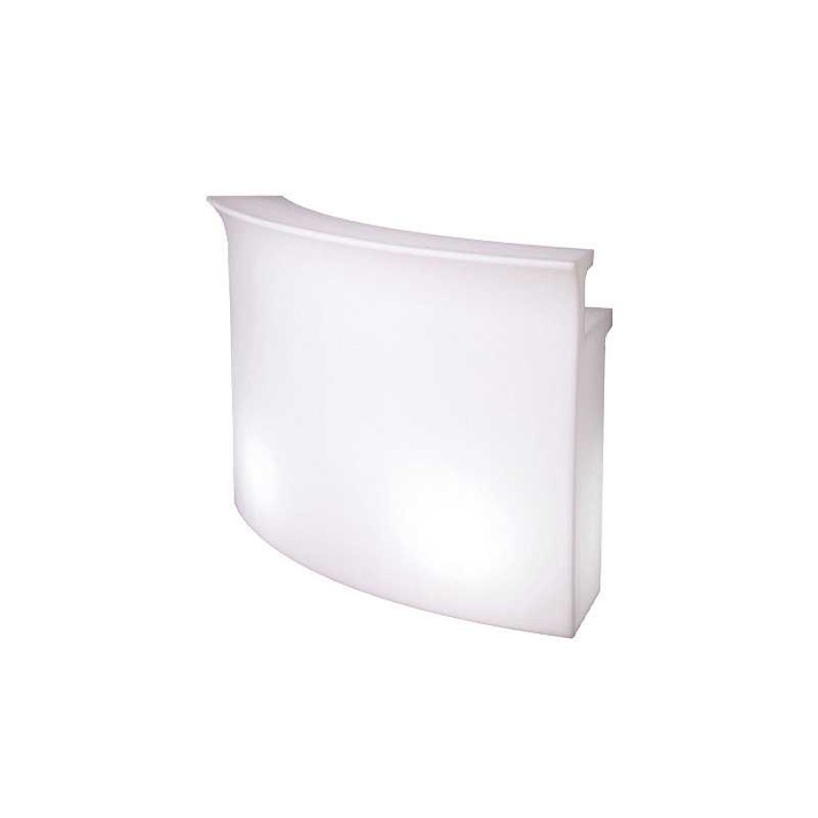 Jardin meubles moss | Break Bar - Bar Lumineux De Slide En Poly Thyl Ne Blanc