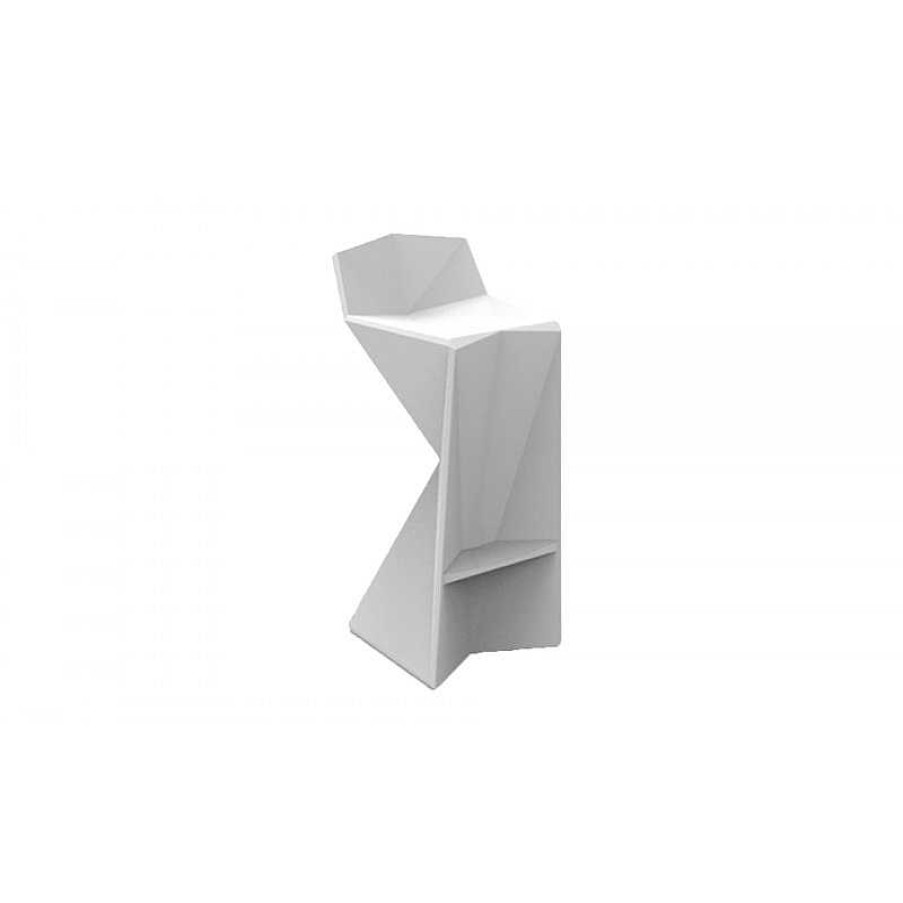 S Jour meubles moss | Tabouret De Bar Contemporain En Poly Thyl Ne Design Vondom - Vertex 72Cm Blanc