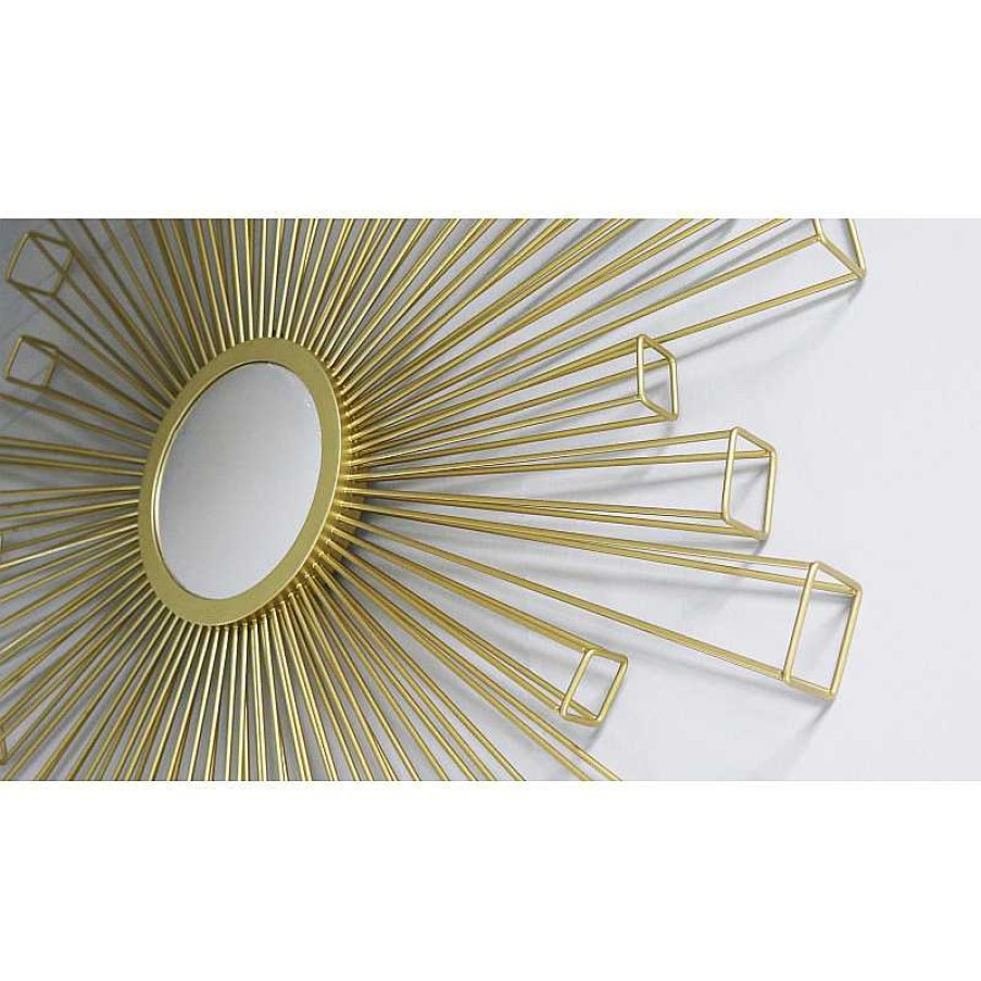 Salon meubles moss | Miroir En M Tal Dor Style Art Deco - Lyon Diametre 90