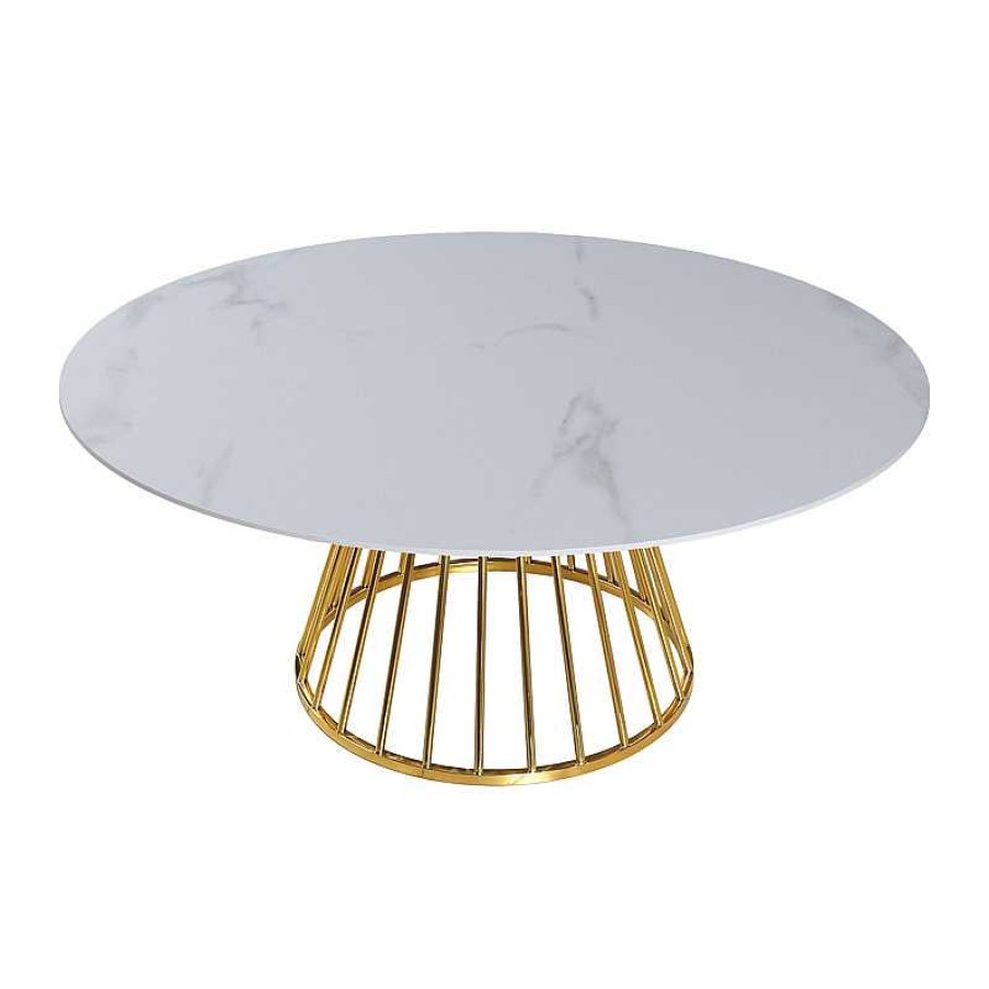 S Jour meubles moss | Table Plateau Rond C Ramique - Garance 160 Blanc