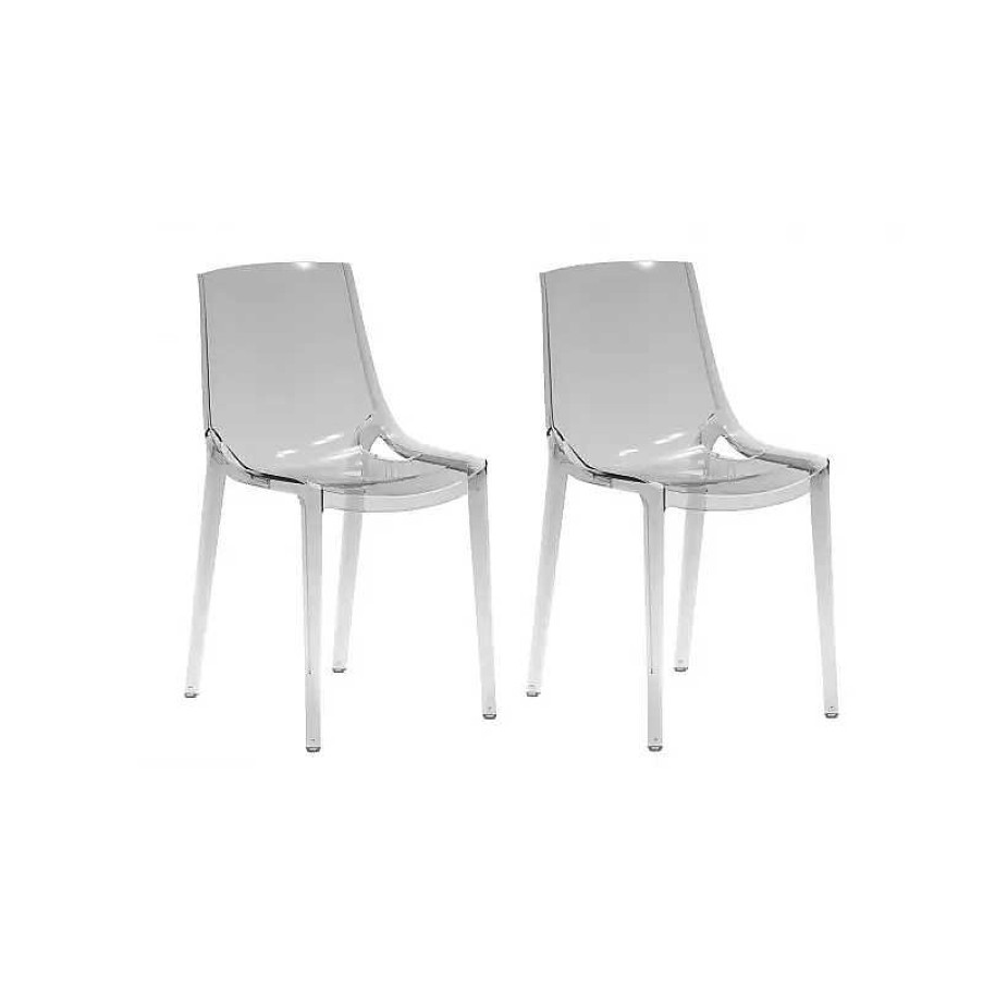 S Jour meubles moss | Lot De 2 Chaises Plexi Design Pengy Transparent