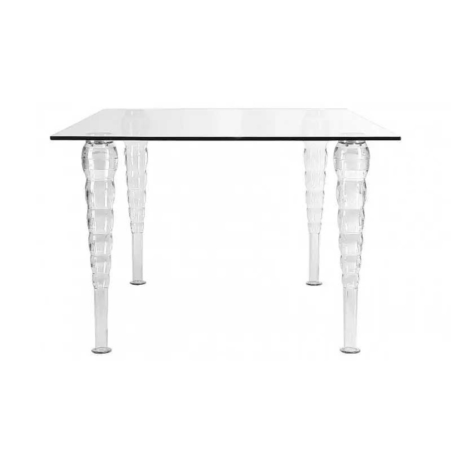 S Jour meubles moss | Table Diner Carr E Style Baroque E - Henry 140X140 Transparent