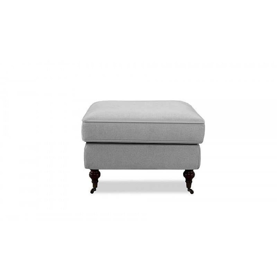 Salon meubles moss | Pouf Capitonn Tissu - Holliston Gris