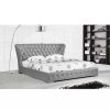 Chambre meubles moss | Lit Capitonn De Style Baroque - Sonno Gris