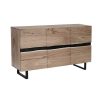 S Jour meubles moss | Buffet Bahut Bois Et M Tal 3 Portes 150 Cm - Palerme