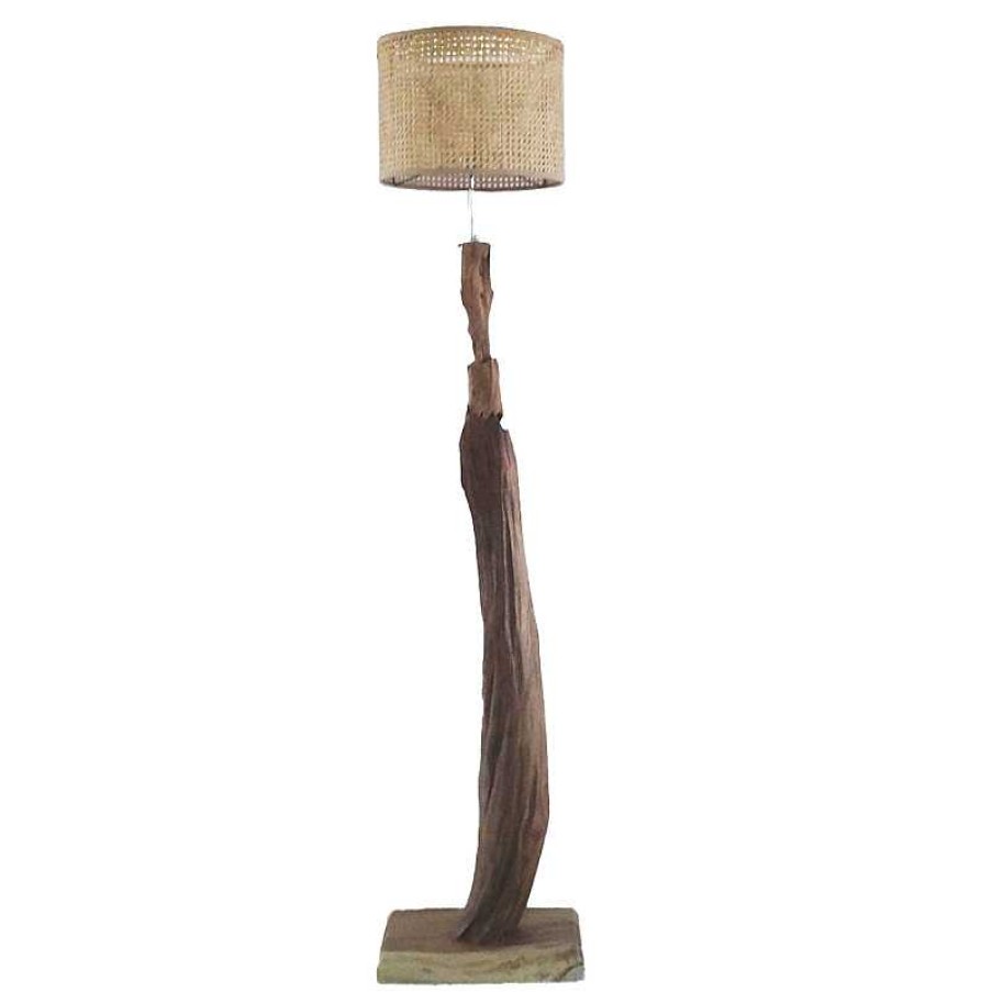 D Coration meubles moss | Lampadaire En Bois De Teck - Bali