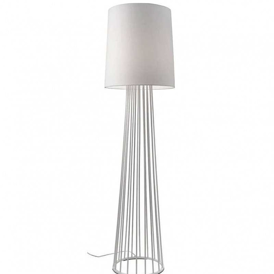 D Coration meubles moss | Lampadaire Pied Fil M Tal Blanc Design Sompex - Mayland