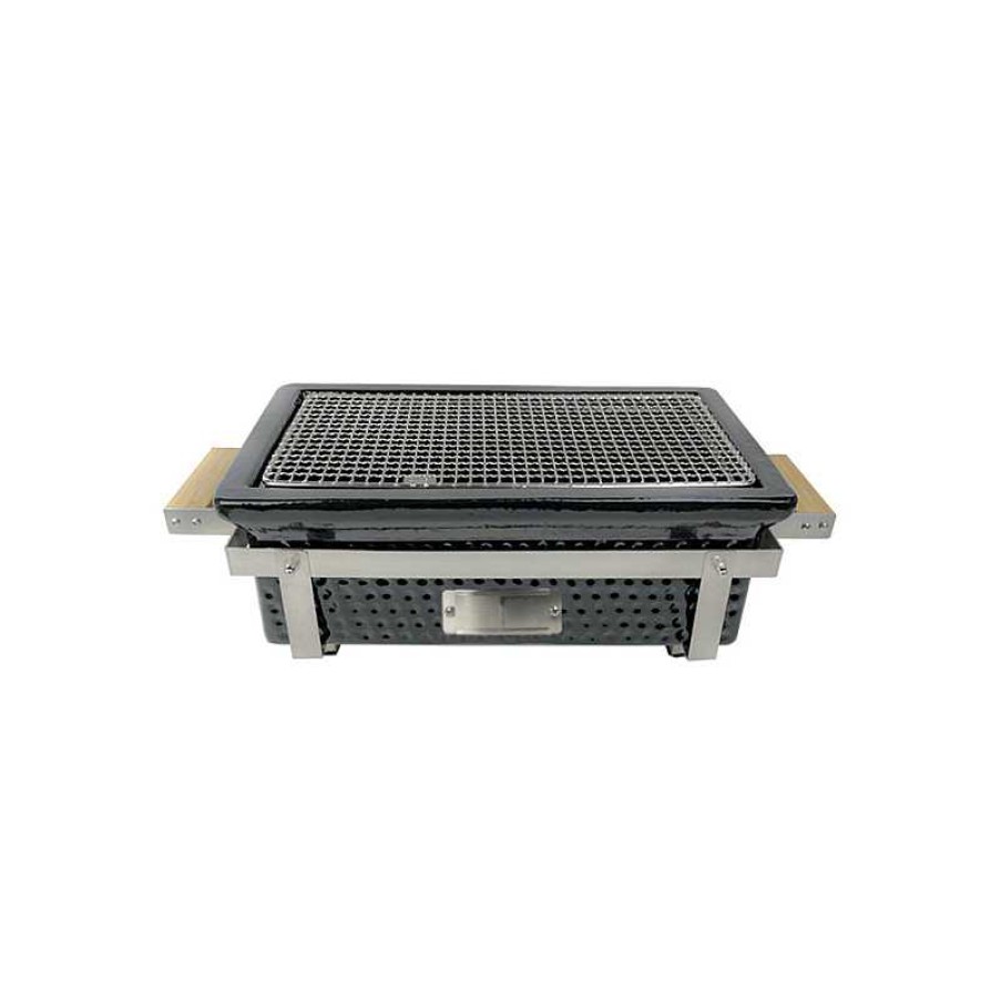 Cuisine Ext Rieure meubles moss | Grill De Table Japonais Traditionnel Rectangle Sumibi - Kamin Sumibi