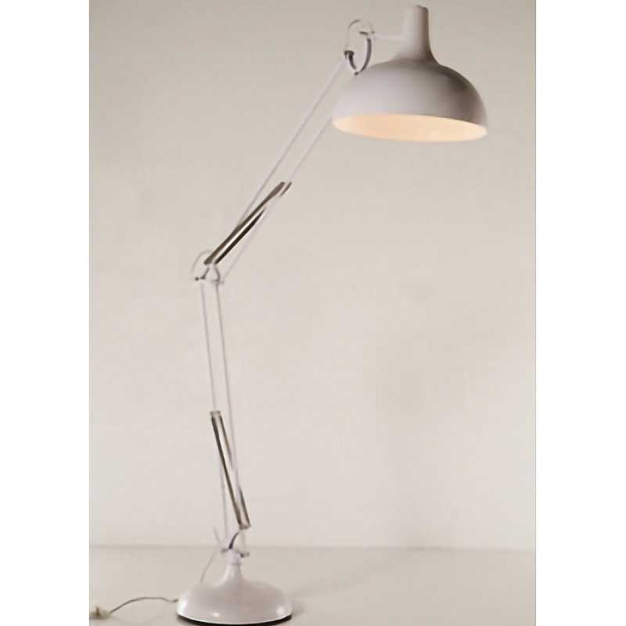 D Coration meubles moss | Grande Lampe D'Atelier Vintage Office Blanche