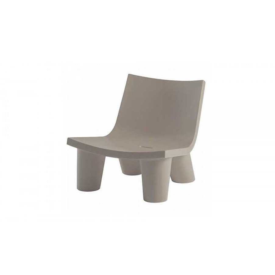 Jardin meubles moss | Fauteuil Exterieur Slide En Poly Thyl Ne - Low Lita Beige