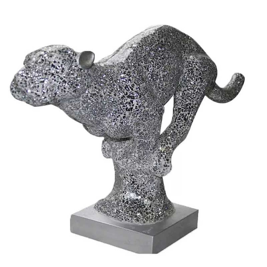 D Coration meubles moss | Panther - Statue R Sine Argent