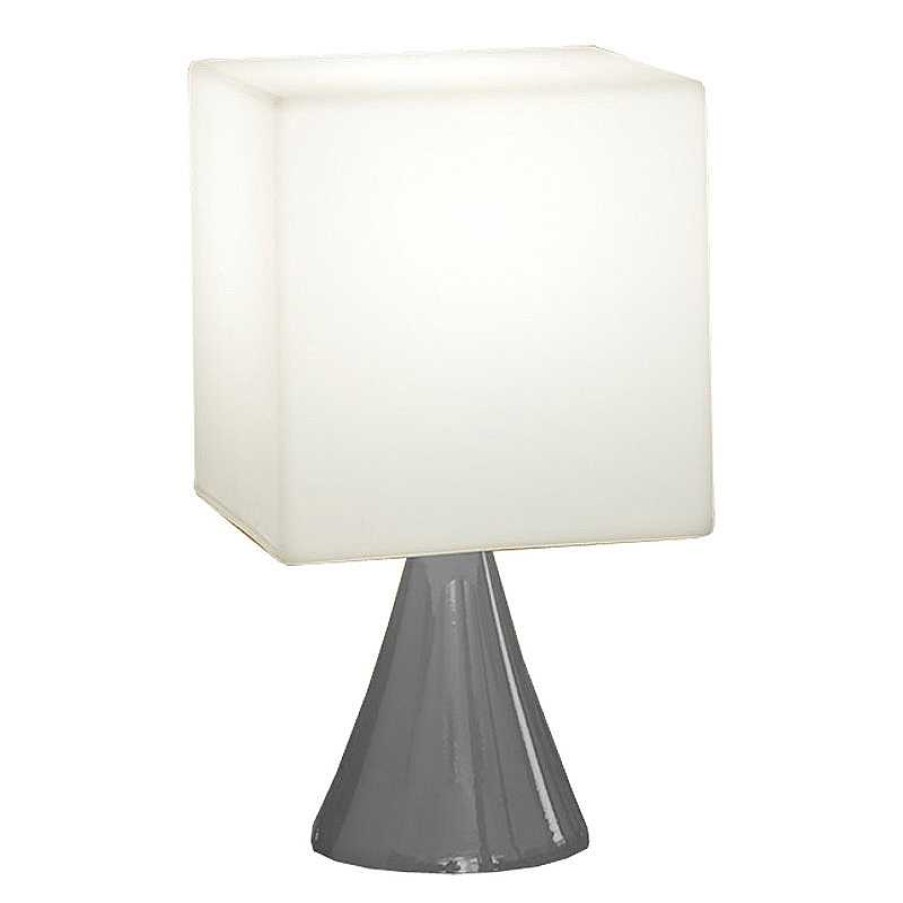 D Coration meubles moss | Lampe Poser Slide Gris - Cubo Stand