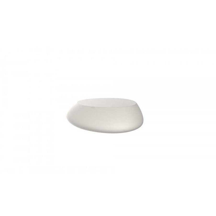 Jardin meubles moss | Table Basse Contemporaine En Poly Thyl Ne Design Vondom - Stone Blanc