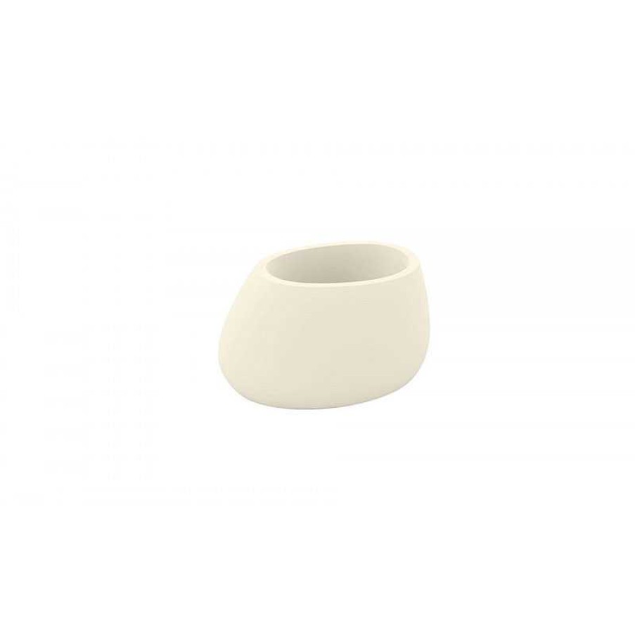 Jardin meubles moss | Pot De Fleur Contemporain En Poly Thyl Ne Vondom - Stone 40 Beige