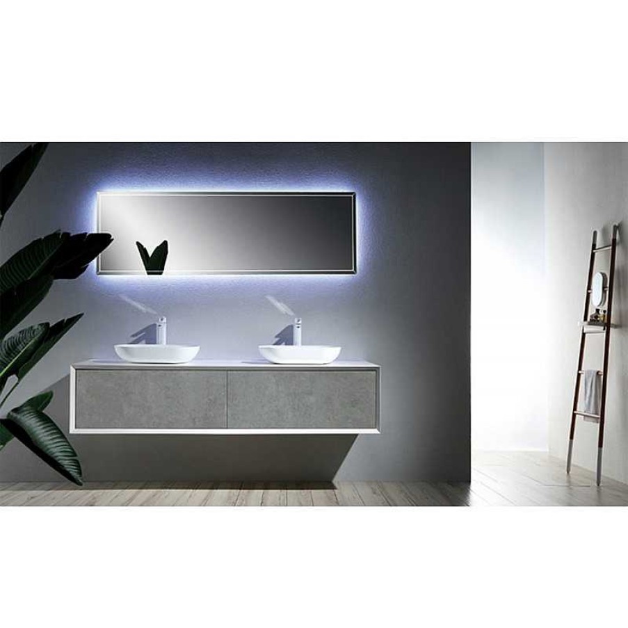 Salon meubles moss | Miroir Led Pour Meuble De Salle De Bain - Fiona 180Cm