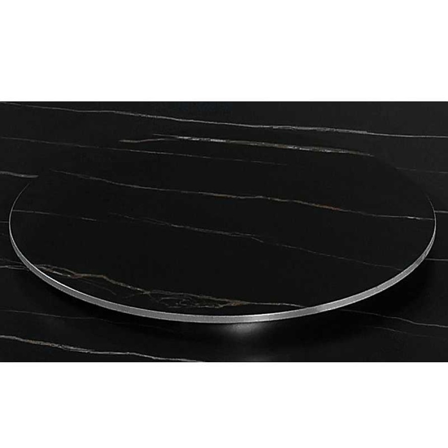 S Jour meubles moss | Plateau Tournant Rotatif 70Cm Noir