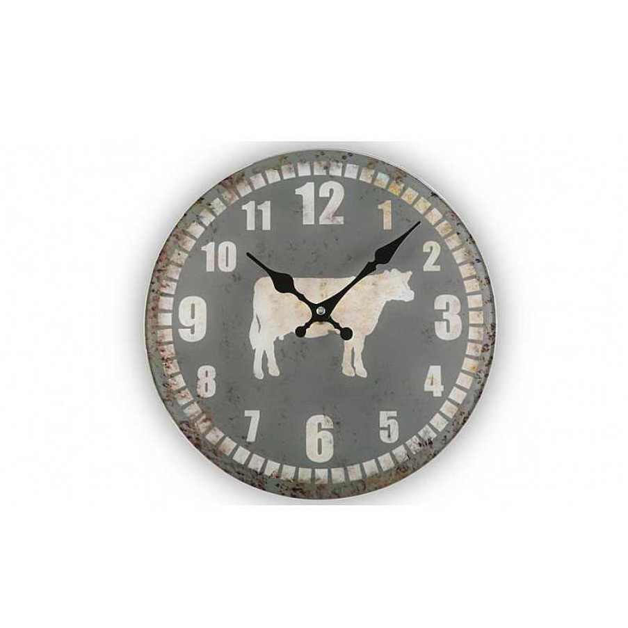 D Coration meubles moss | Horloge En Verre 30 Cm - Campden