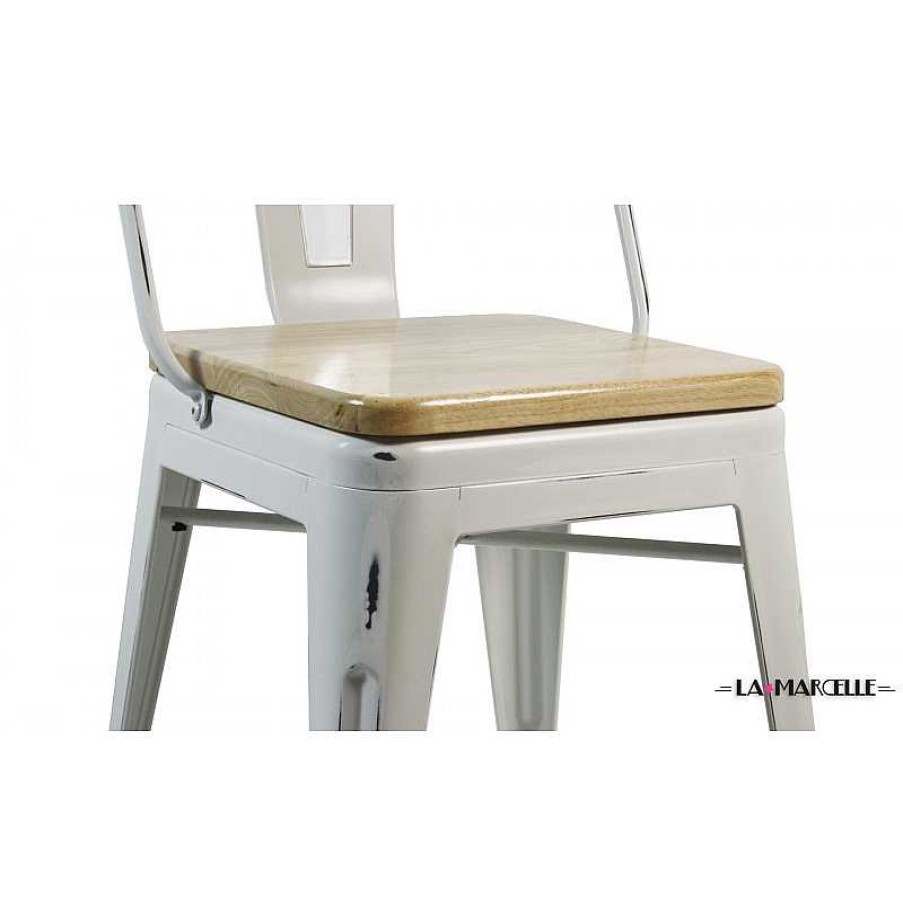 S Jour meubles moss | Tabouret De Cuisine En T Le Design Industriel - La Marcelle Blanc