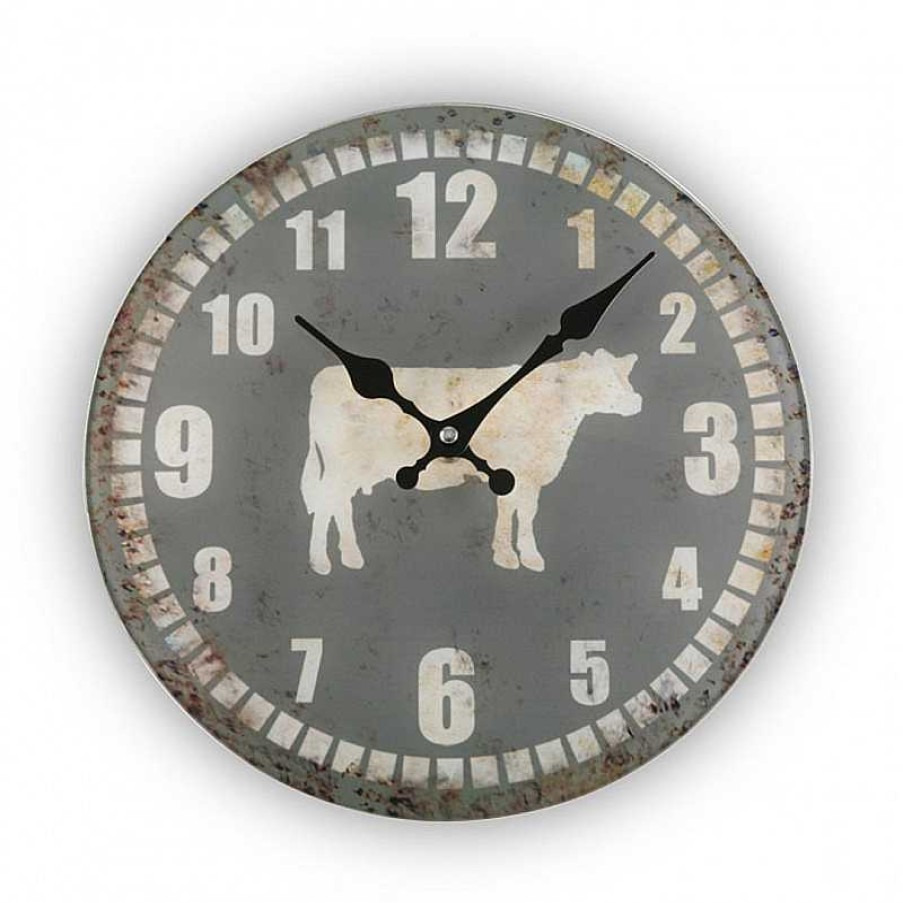 D Coration meubles moss | Horloge En Verre 30 Cm - Campden