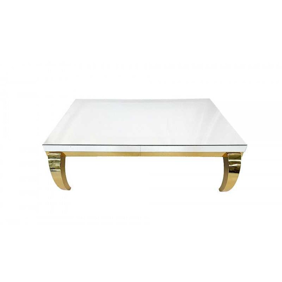 Salon meubles moss | Table Basse Miroir Rectangulaire - Raven Dor E 120X70 Argent