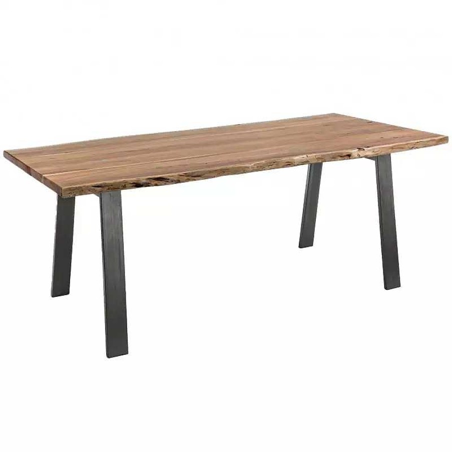 S Jour meubles moss | Table D Ner En Bois Massif Et Pieds En Acier - Palerme 200X95