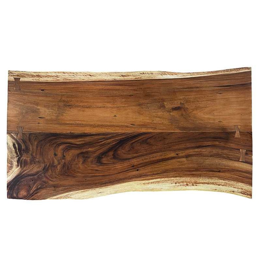 S Jour meubles moss | Plateau En Bois Massif Naturel Bords Live Edge 220 X 100 Cm - Bali Bois Clair 1