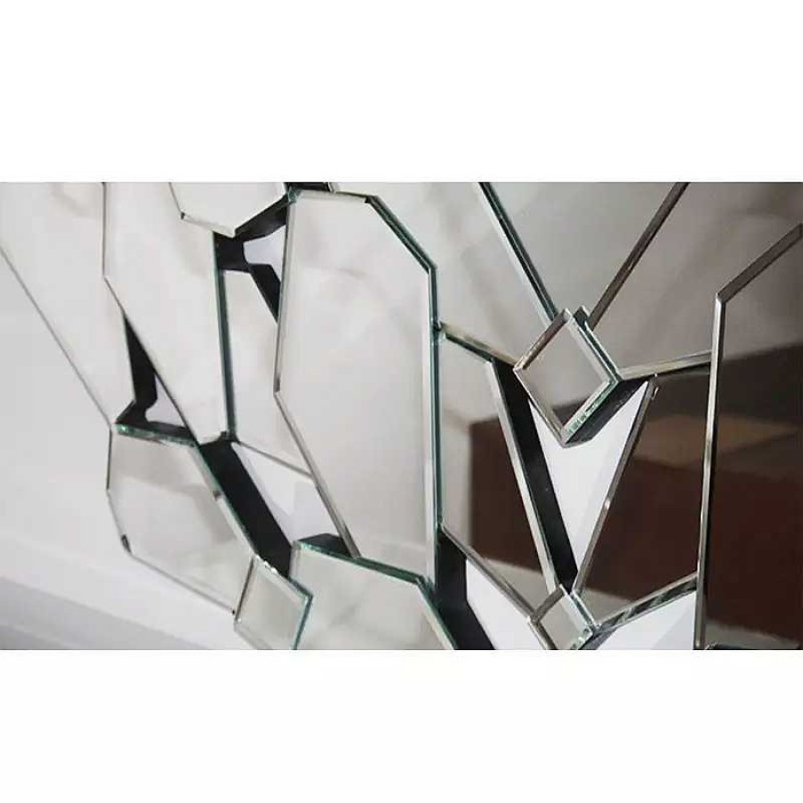 Salon meubles moss | Miroir Design Multifacettes - Oruro 100Cm