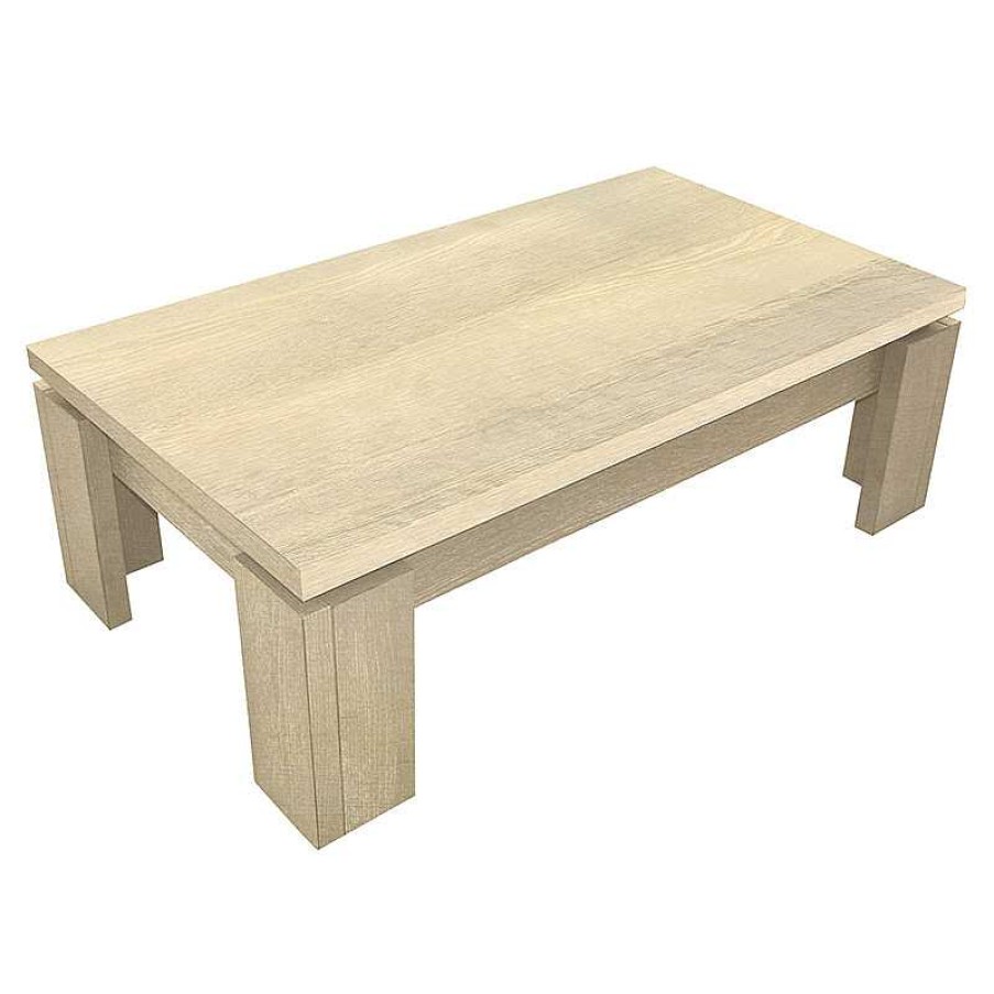 Salon meubles moss | Table Basse Rectangulaire Bois Clair - Ankmar 125X70 Bois Clair 1