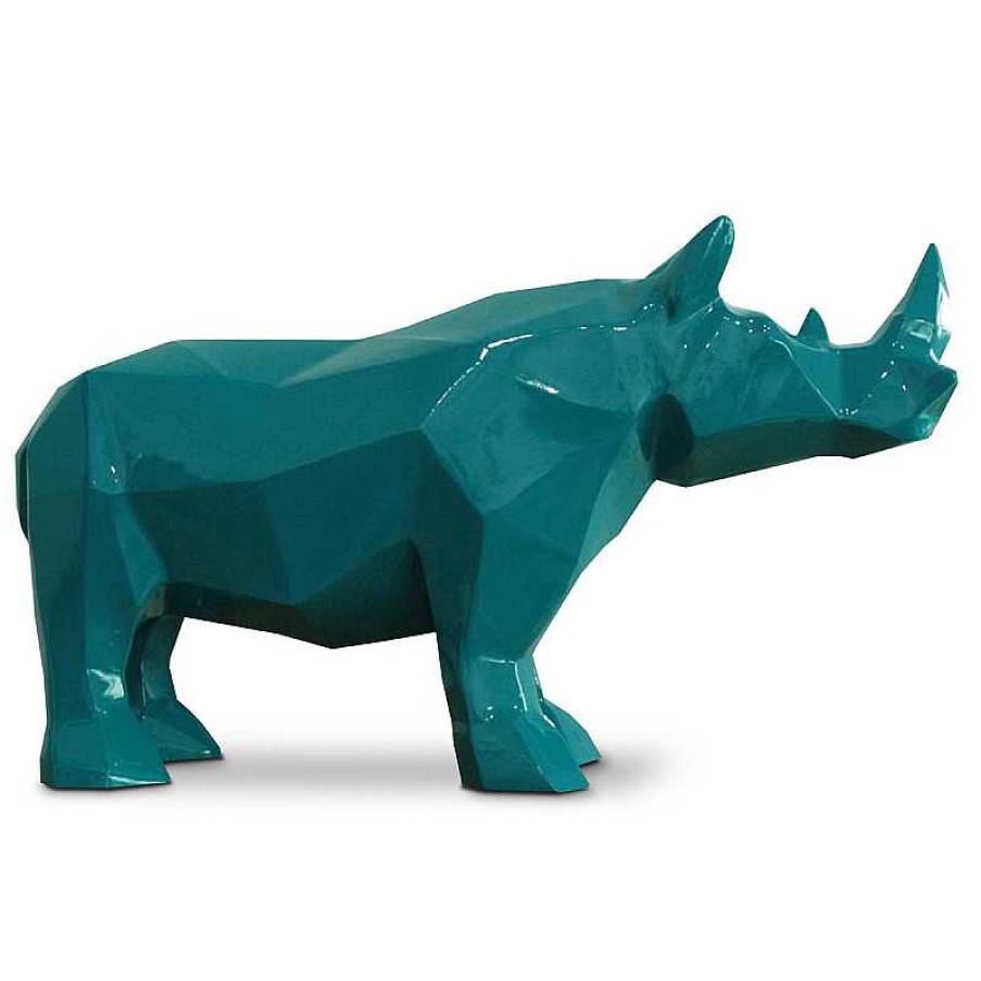 D Coration meubles moss | Statue Rhinoc Ros En R Sine Int Rieure/Ext Rieure - Rhinogami