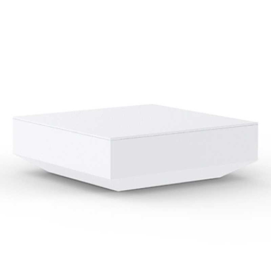 Jardin meubles moss | Table Basse Contemporaine En Poly Thyl Ne Design Vondom - Vela Blanc