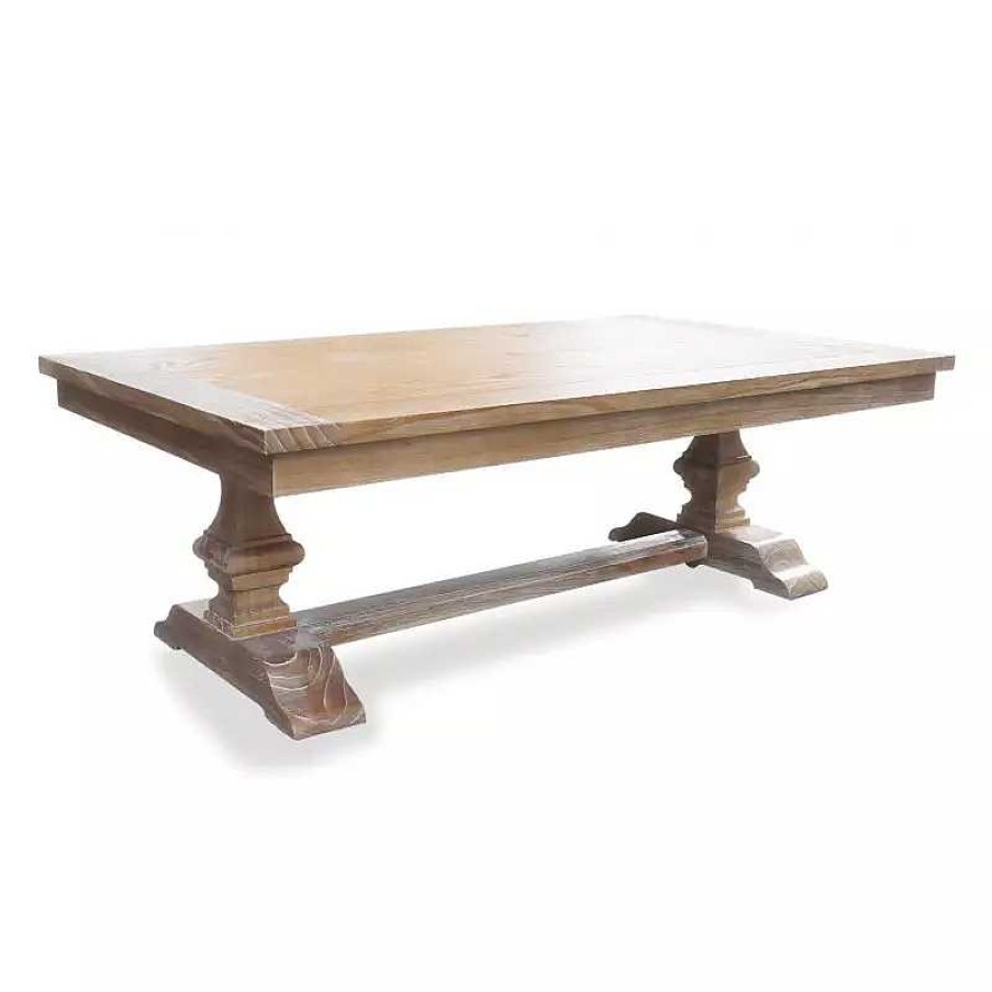 Salon meubles moss | Table Basse Monast Re Bois Massif - Avignon 140X80 Bois Clair 1