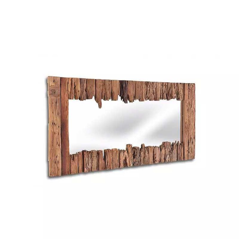 Salon meubles moss | Miroir Avec Ses Contours En Bois - Jura 145Cm