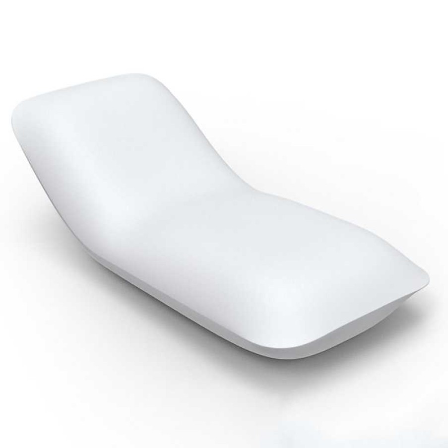 Jardin meubles moss | Chaise Longue Contemporaine En Poly Thyl Ne Design Vondom - Pillow Blanc