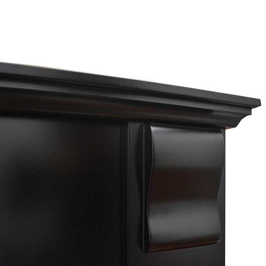 Salon meubles moss | Chemin E L Ctrique Noire Design - Kamin Royal Black