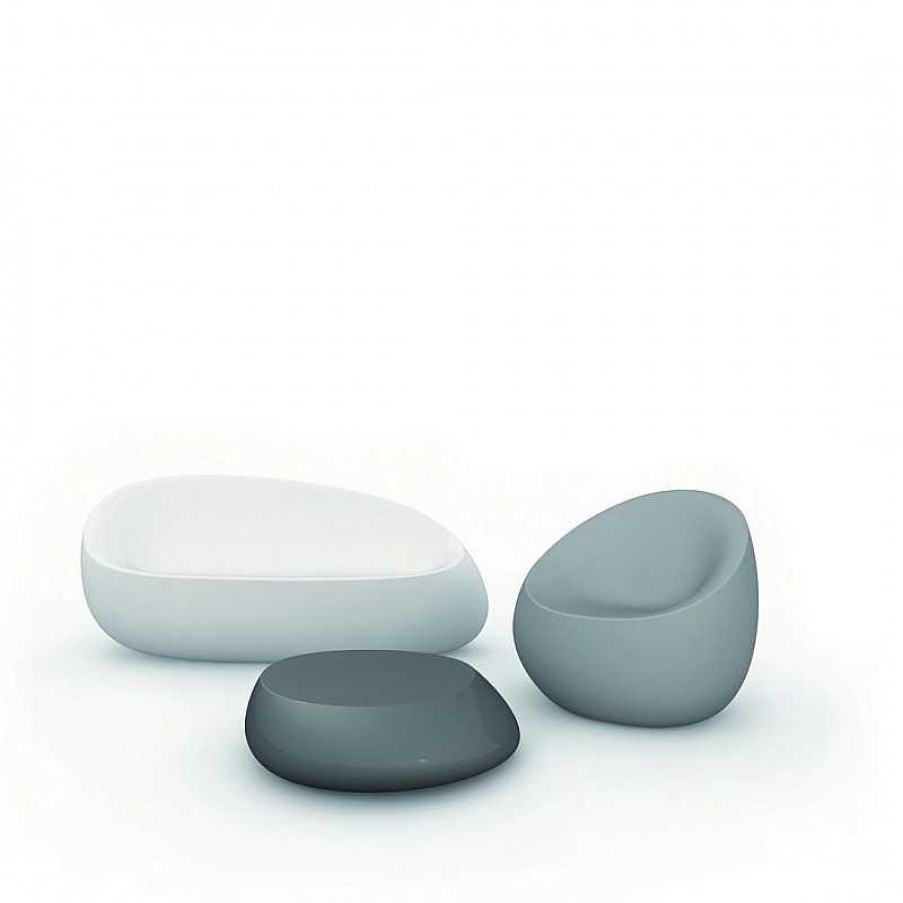 Jardin meubles moss | Canap En Poly Thyl Ne Design Vondom - Stone Blanc