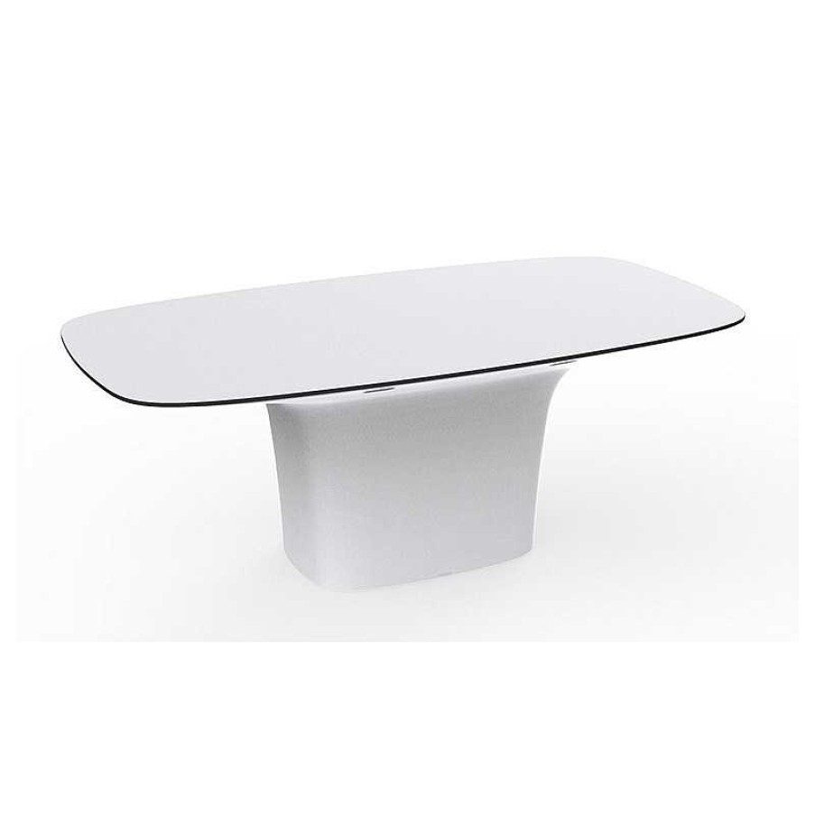 Jardin meubles moss | Table En Poly Thyl Ne Design Vondom 200Cm - Ufo Blanc