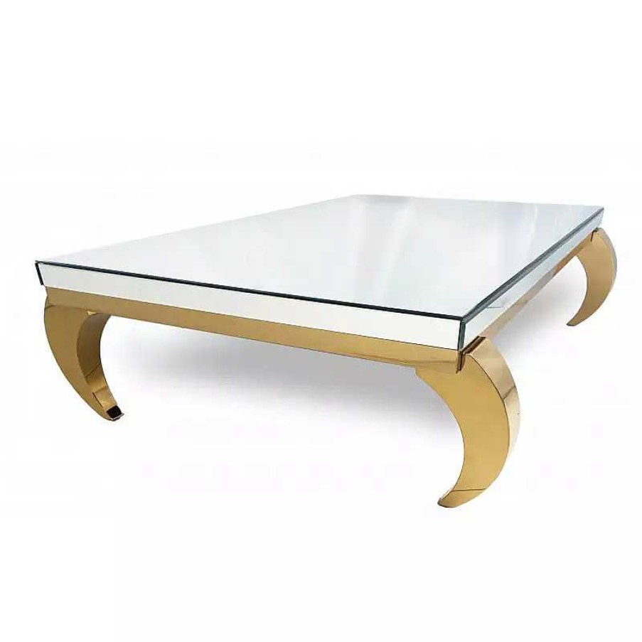 Salon meubles moss | Table Basse Miroir Carr E - Raven Dor E 110X110 Argent