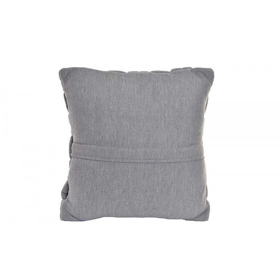 D Coration meubles moss | Coussin Polyester Tress Gris 45 X 45 Cm - Padang