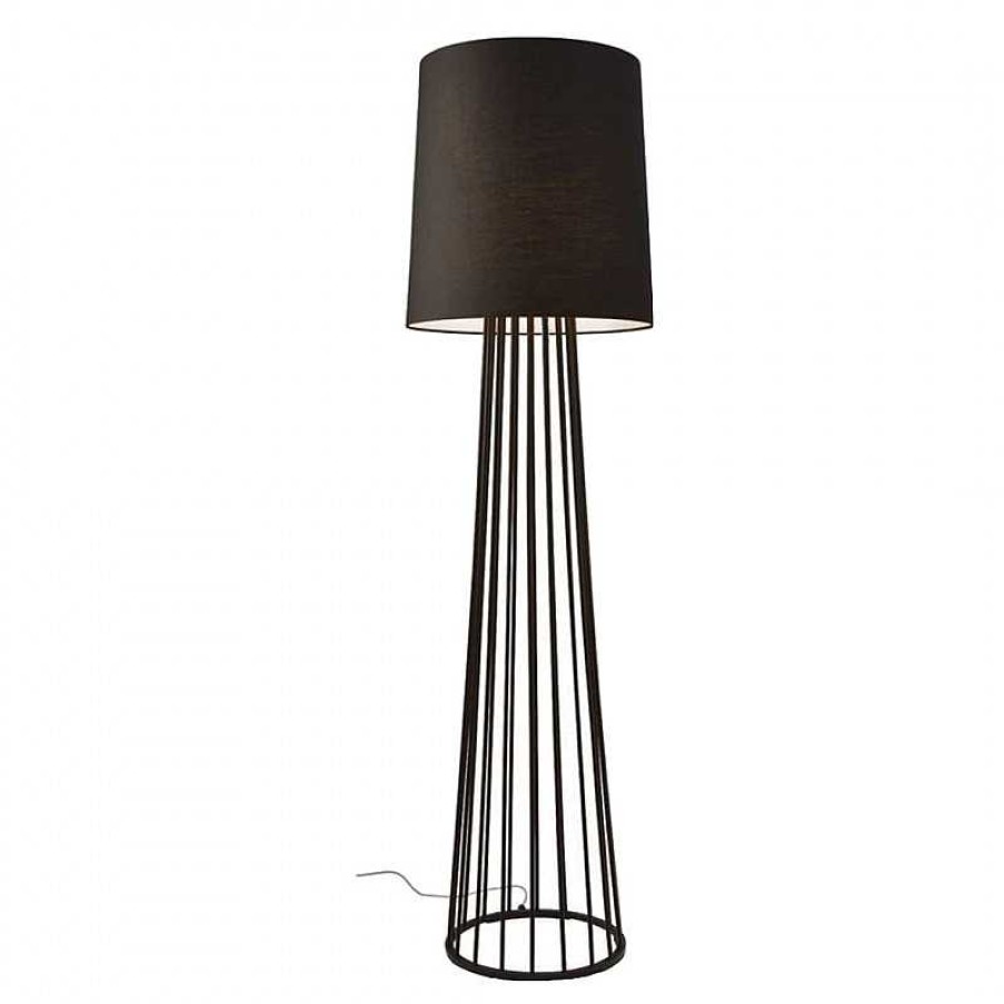 D Coration meubles moss | Lampadaire Pied Fil M Tal Noir Design Sompex - Mayland