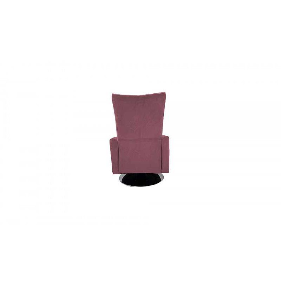 Salon meubles moss | Fauteuil Design Relax Pivotant En Velours - Milan Rose